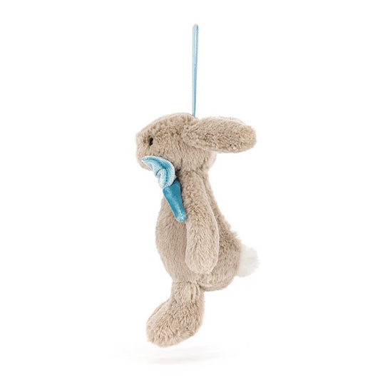 BASHFUL BEIGE BUNNY DECORATION