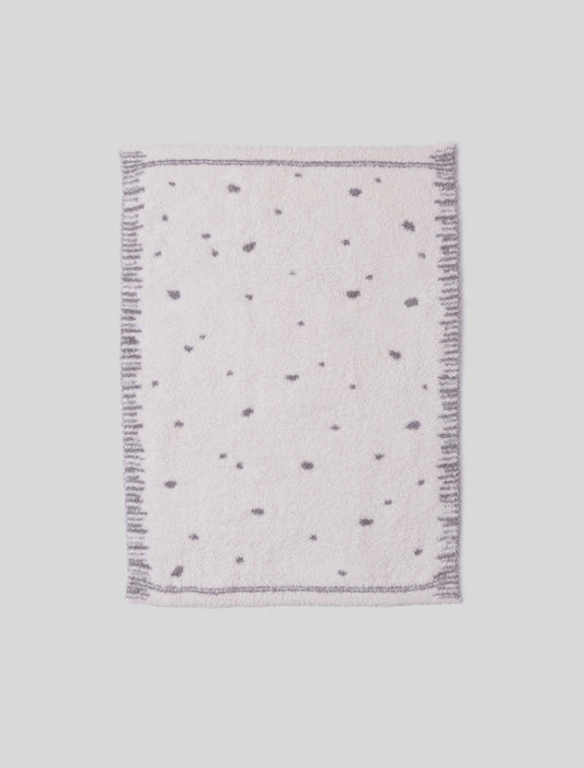 CozyChic® Organic Dot Stroller Blanket | Cream/Pewter