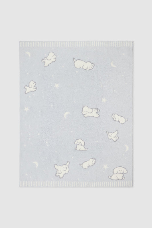 Counting Puppies Blanket | Blue