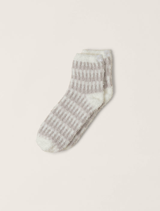 CozyChic® Stripe Geo Tennis Socks | Pearl Multi