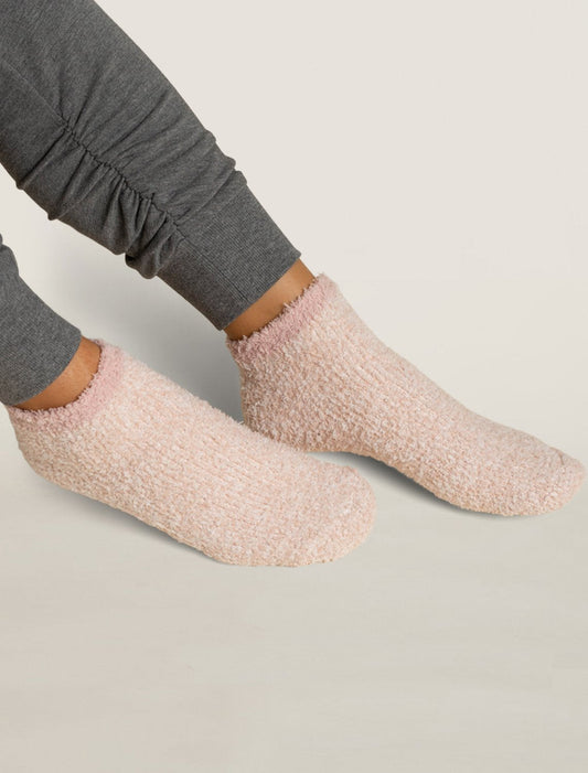 CozyChic® 2 Pair Tennis Sock Set | Dusty Rose Multi