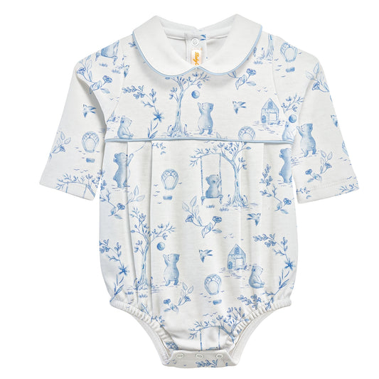 LS Bubble w/ Round Collar | Toile de Jouy