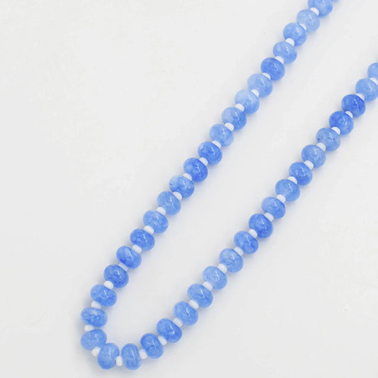 Blue and White Gemstone