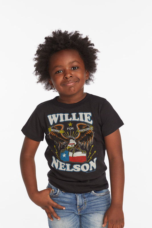 Willie Nelson Born For Trouble Boys Tee