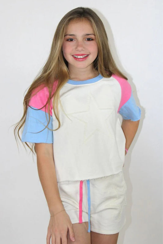 Chenille Star Embroidery Shirt