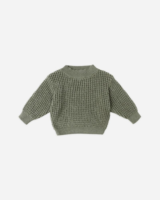 CHUNKY KNIT SWEATER || FOREST