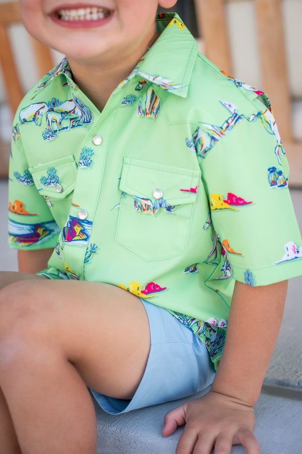 Pearl Snap Short Sleeve Shirt | Cattle Drive