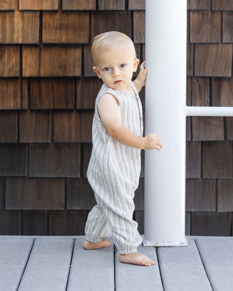WOVEN JUMPSUIT | NAUTICAL STRIPE