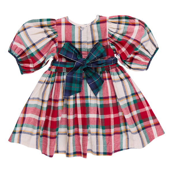 Girls Ruby Dress | Holiday Tartan