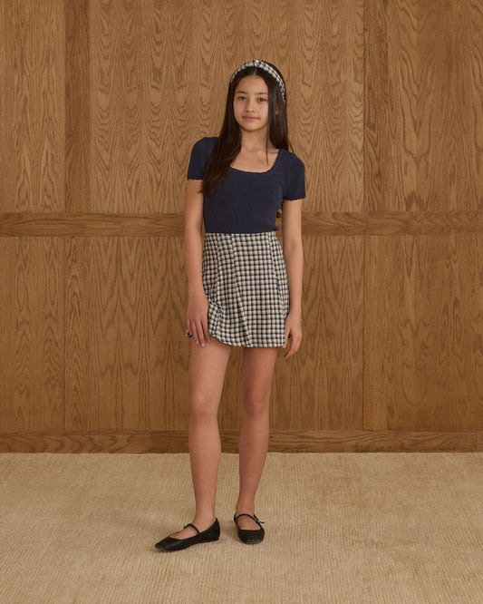 SCALLOP TEE || NAVY