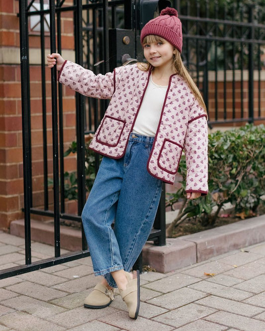 QUILTED JACKET || BLUSH FLEUR