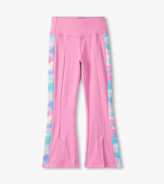 Girls Fuchsia Pink Active Flared Pants