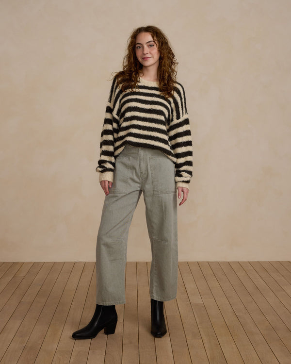 ASPEN SWEATER | FUZZY STRIPE