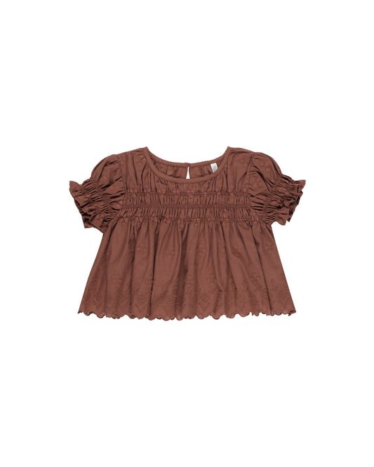 COLETTE TOP | BRICK