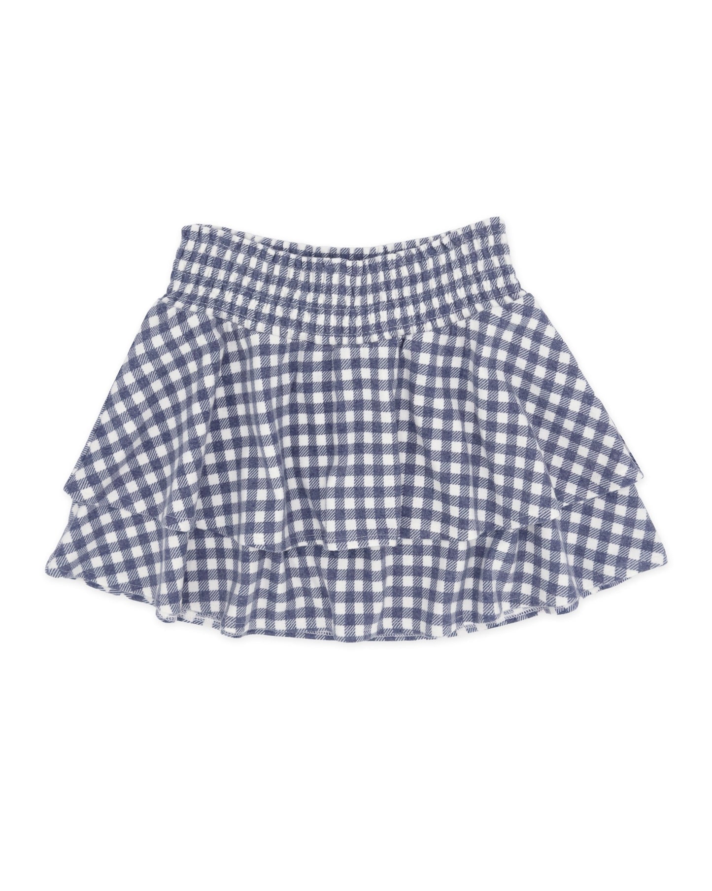 Alex Gingham Hacci Skirt - Crown Blue