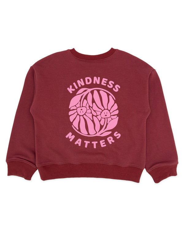 Kindness Sweatshirt - Mystic Maroon French Terry