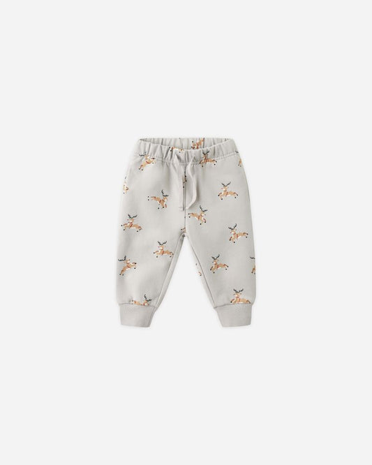 RELAXED FLEECE SWEATPANT || REINDEER