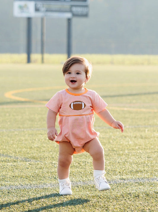 Microstripe Bubble Boys | Orange Football