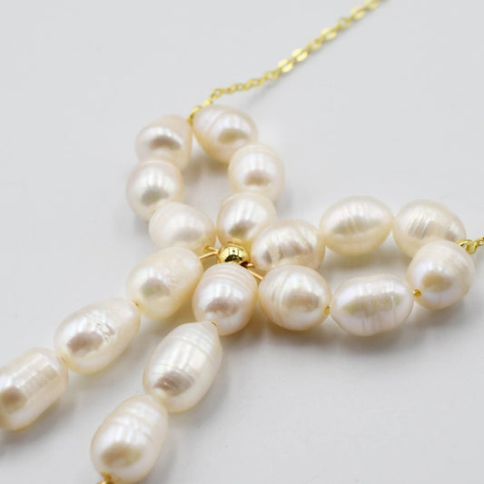 Fresh Pearl Bow Necklace