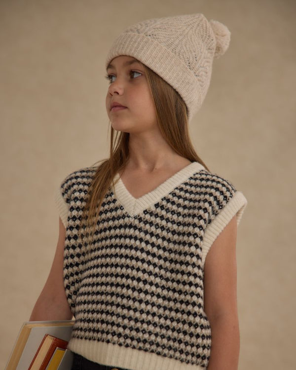 SWEATER VEST || BLACK SPECKLE