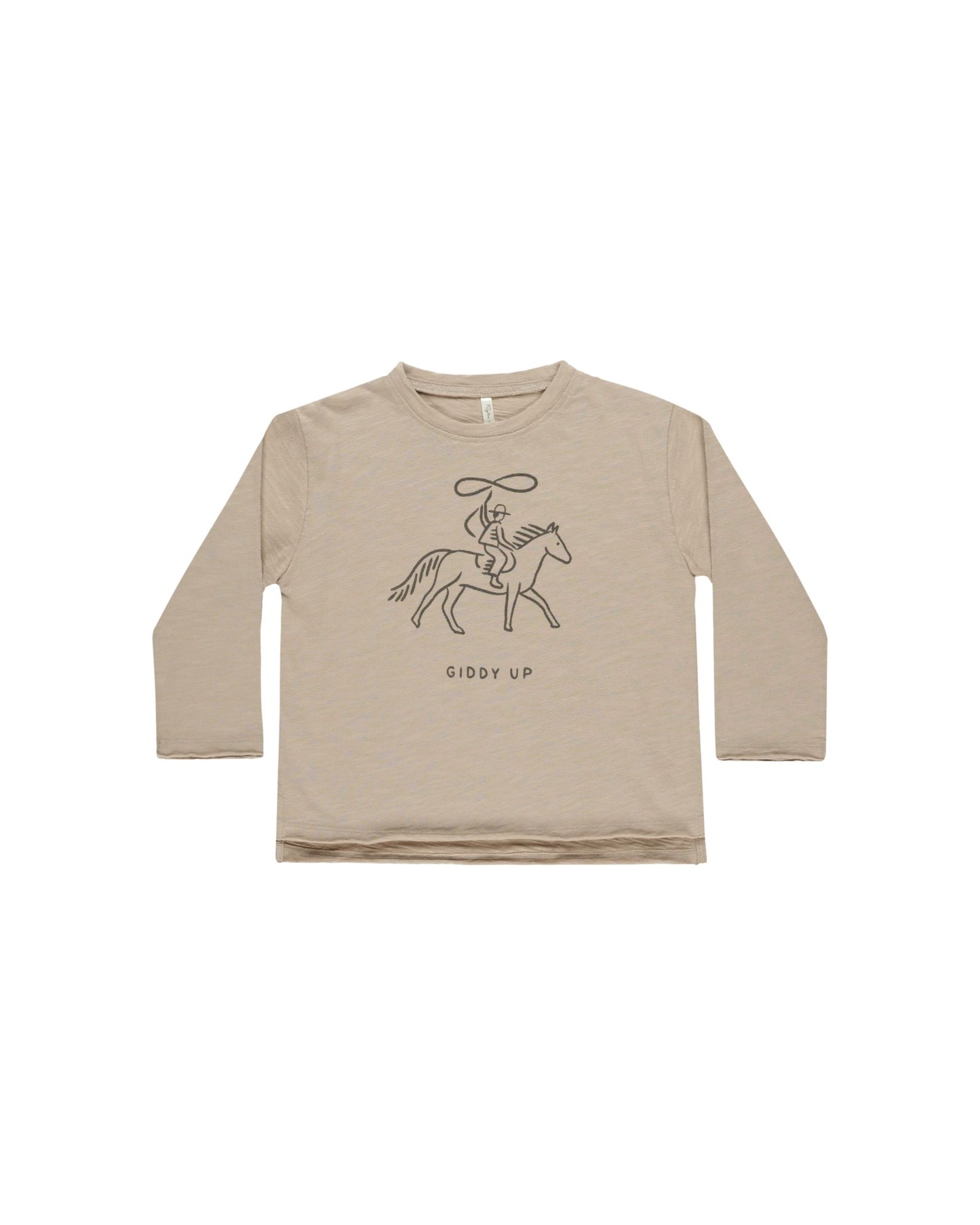 RAW EDGE LONG SLEEVE TEE | GIDDY UP