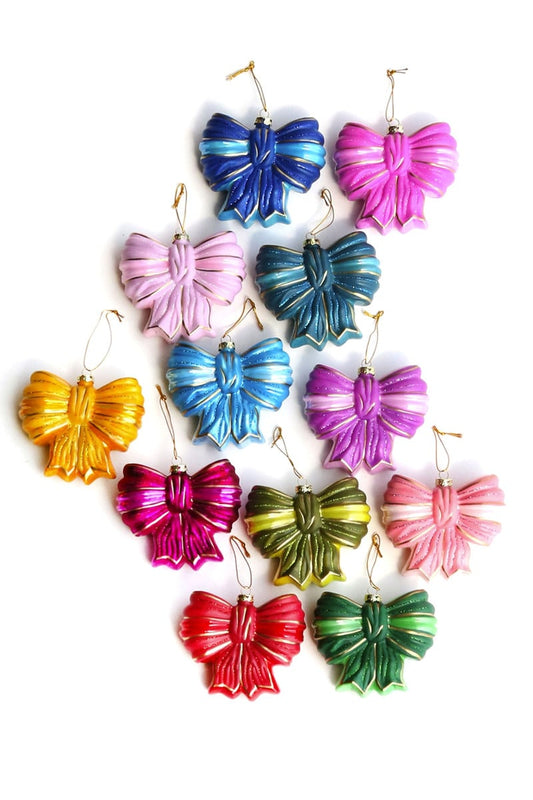 Satin Bow Ornaments | Assorted Colors