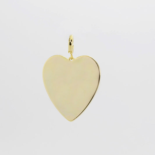 Gold Big Heart Charm