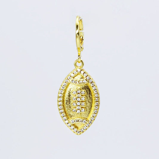 Gold Football Charm