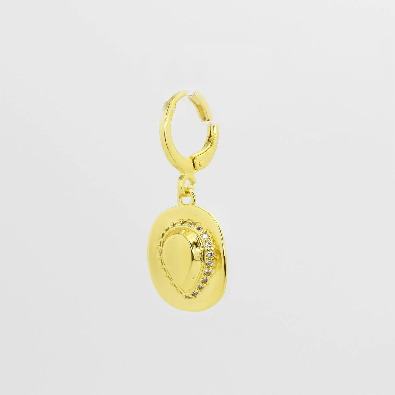 Gold Cowboy Hat Charm