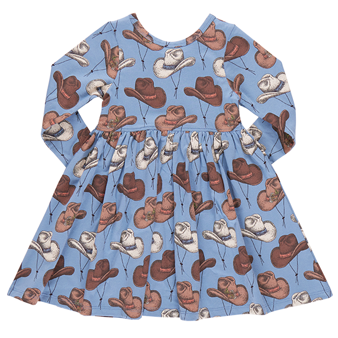 Girls Organic Steph Dress | Cowboy Hats