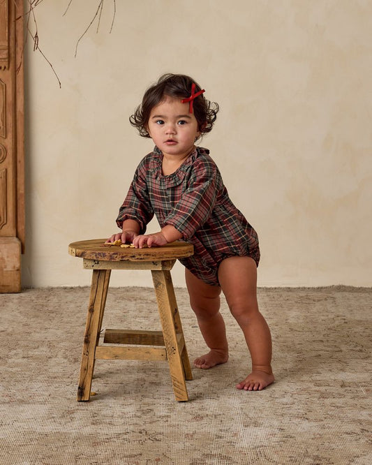 ADELINE ROMPER || WINTER TARTAN