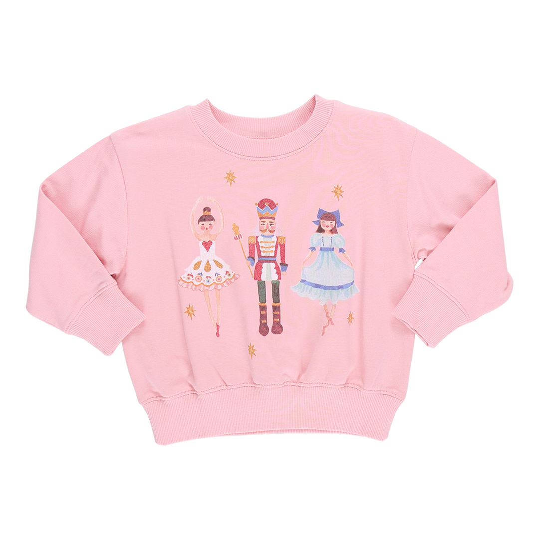 Girls Organic Sweatshirt | Nutcracker