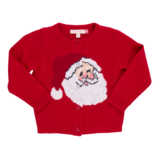 Girls Maude Sweater | Red Santa