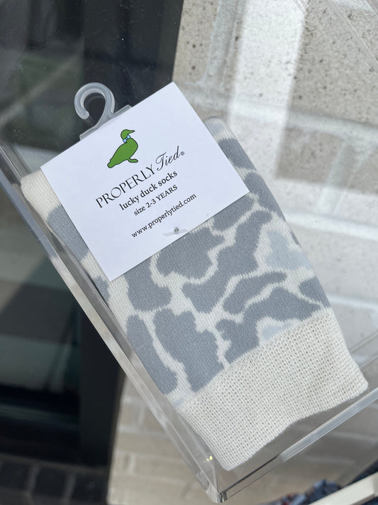 Boys Lucky Duck Sock | Polar Camo