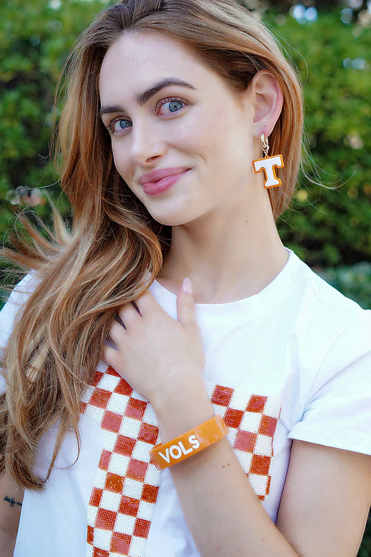 Tennessee Volunteers Resin Cuff Bracelet | Orange