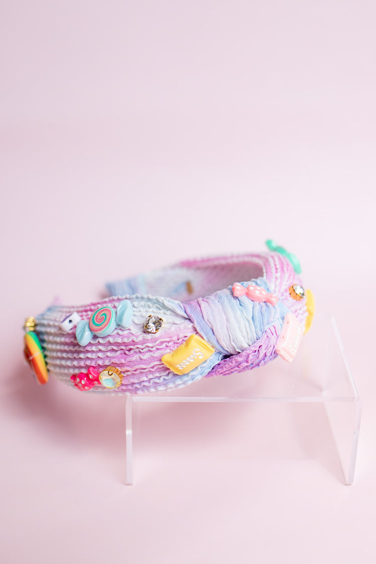 Candy Charm Headband | Cotton Candy Tie Dye