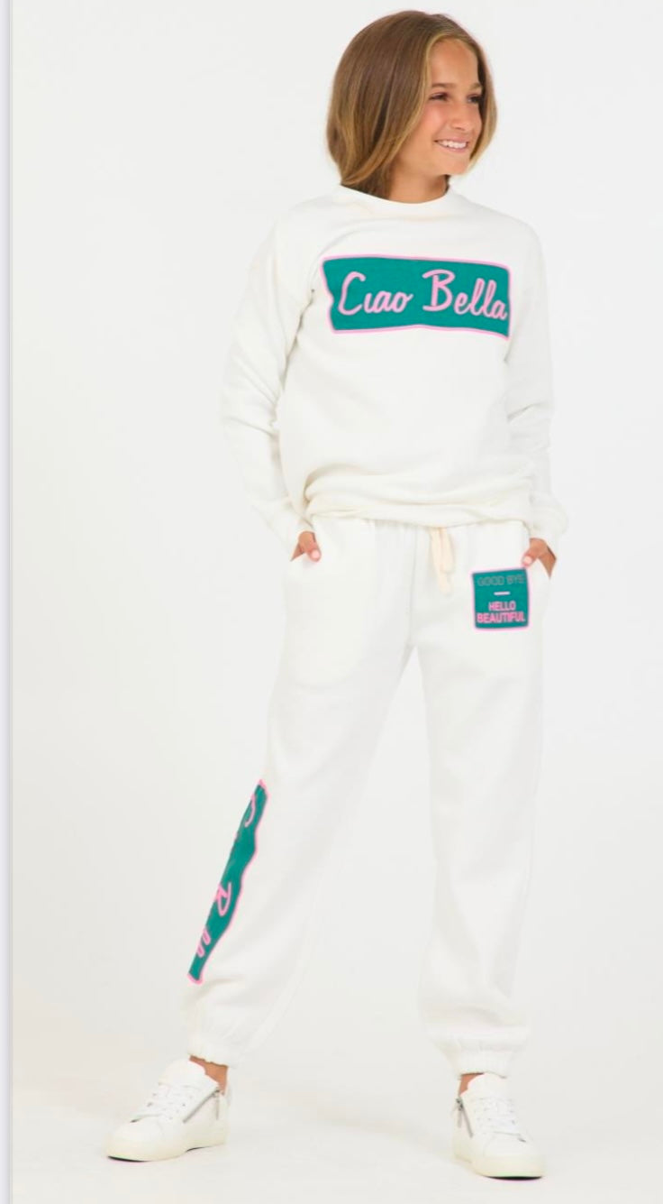 CIAO BELLA CREWNECK | White