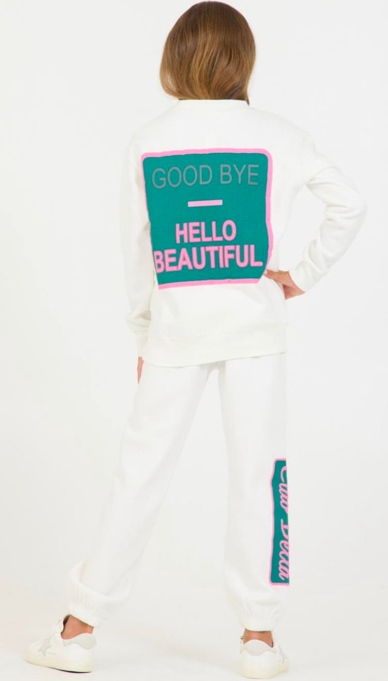 CIAO BELLA CREWNECK | White