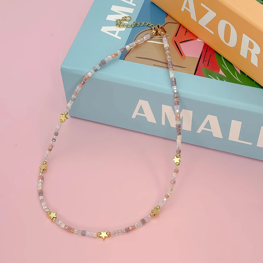 Born to Shine Necklace | Nude Multi