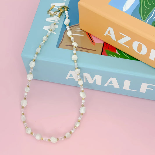 Coolest Ice Beads Necklace | White