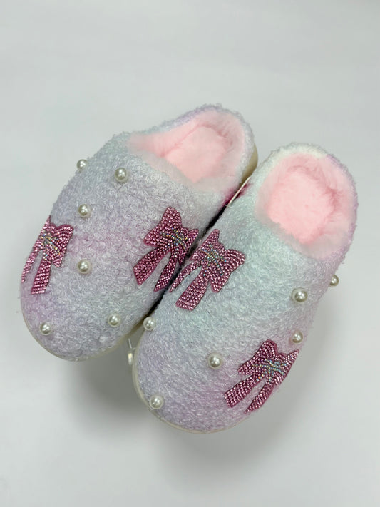 Crystal Bow and Pearl Slipper