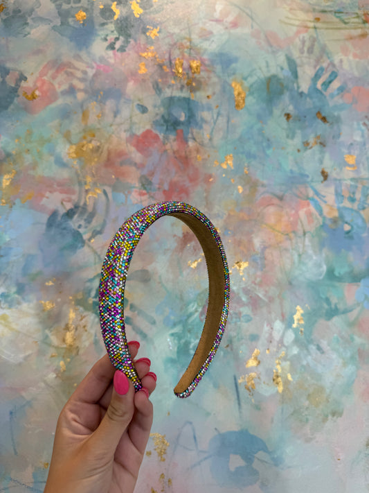 Fully Crystallized Headband | Multi Color