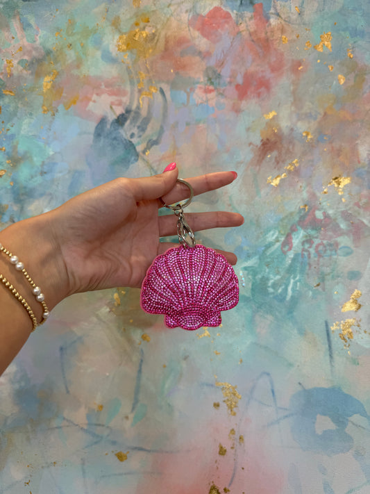 Crystallized Bag Charm | Seashell