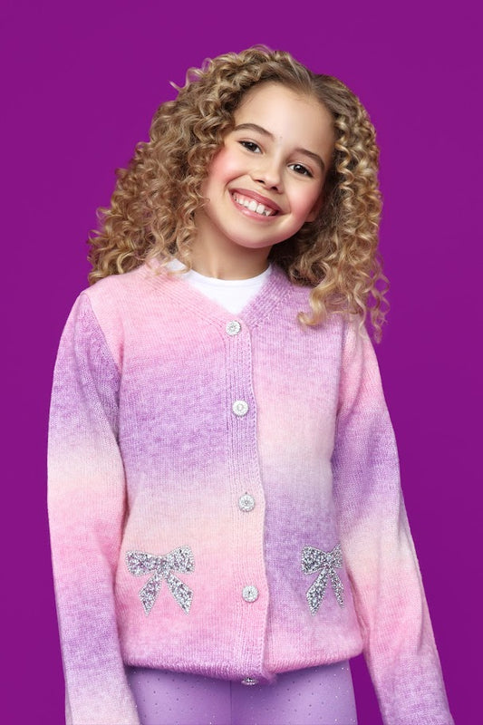 Ombre Cardigan | Pink