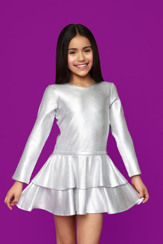 Tiered Dress | Silver