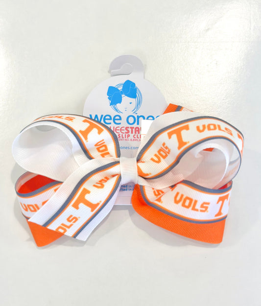 Medium Logo Overlay Grosgrain Bow | Tennessee Volunteers