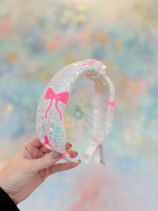 Sequin Bow Knot Headband