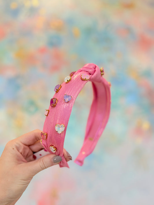 Heart Jewel Knot Headband