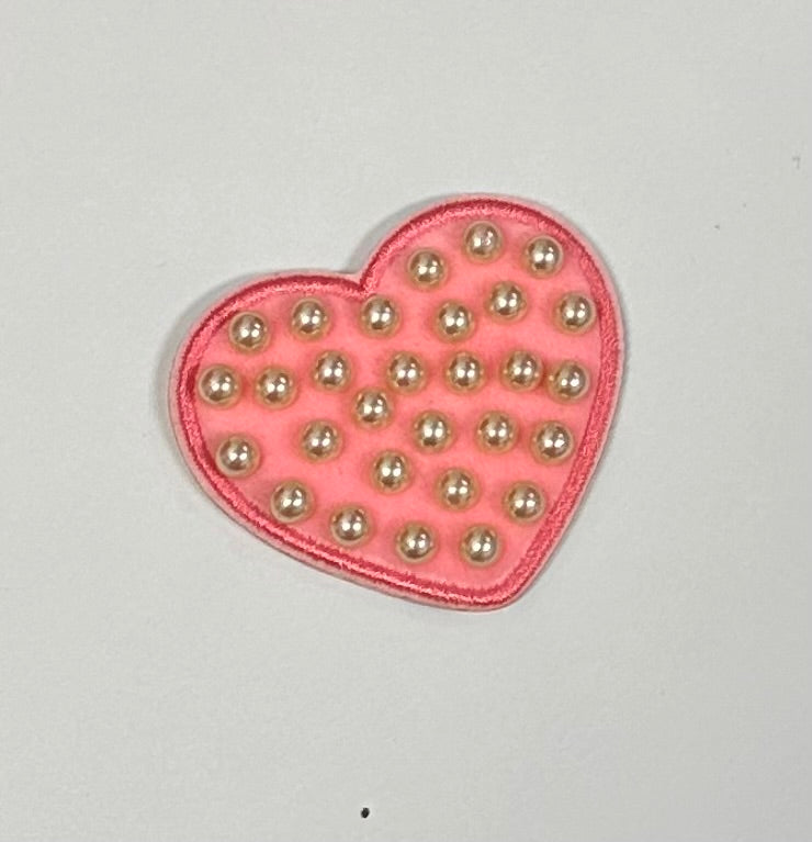 Pink Pearl Heart Patch