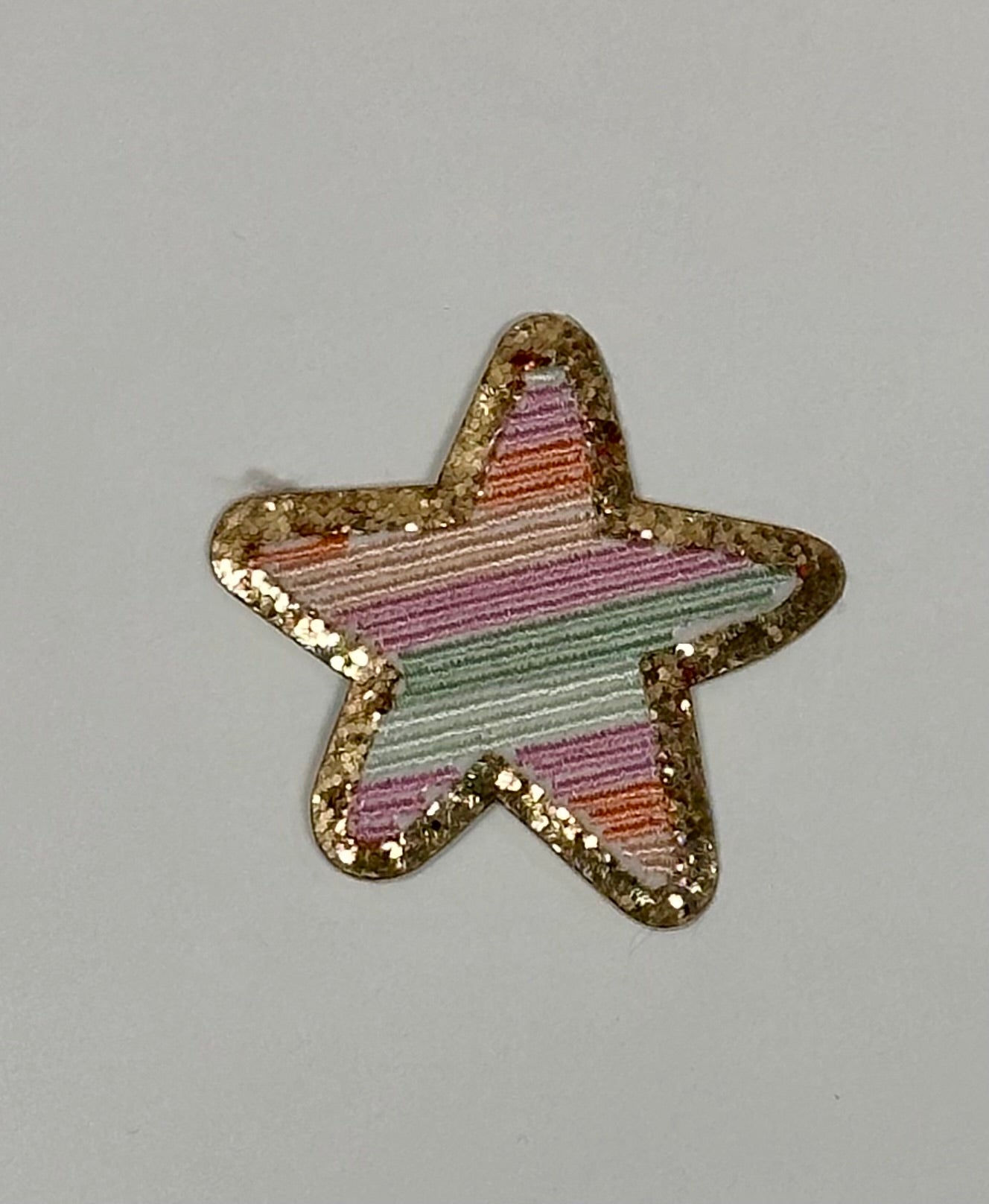 Rainbow Embroidered Star Patches